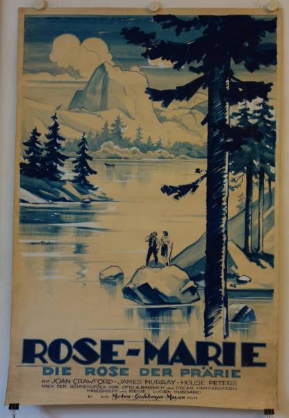 Rose-Marie originale deutsche Filmplakat-Grafik